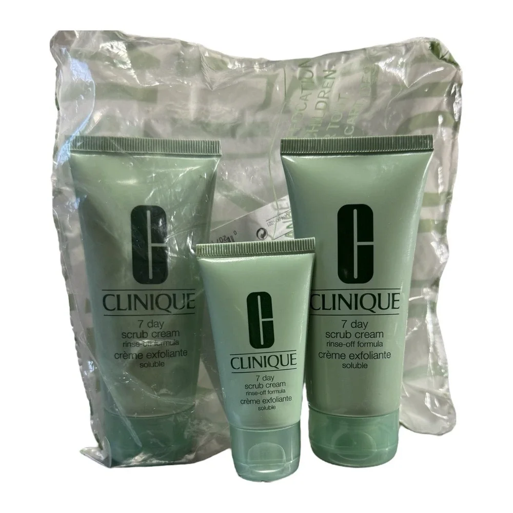 CLINIQUE 7 day‎ scrub cream rinse-off formula crème exfoliante 6 oz total